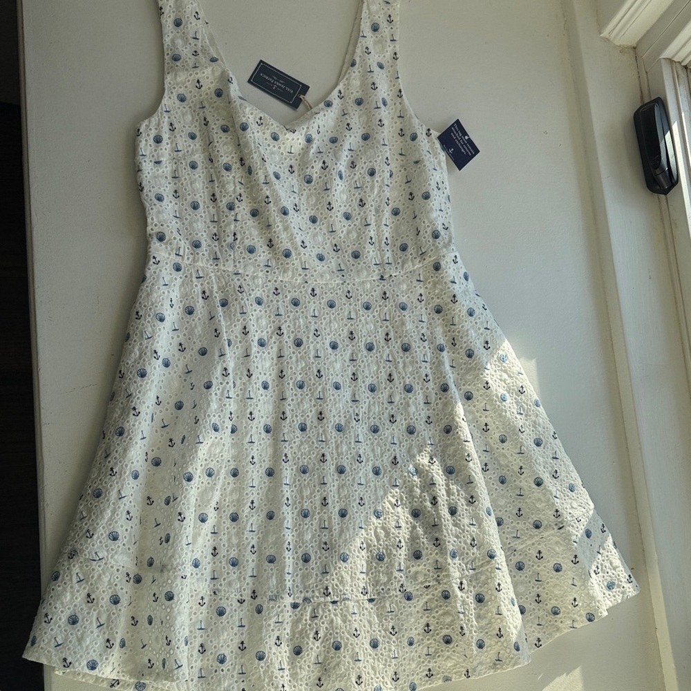 White and Blue Dress